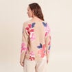 Pull manches longues beige femme