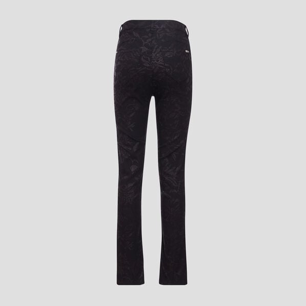 pantalon ajuste denim noir femme Pantalon ajusté denim noir femme