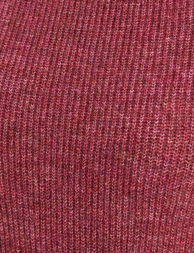 Pull manches longues rouge foncé femme