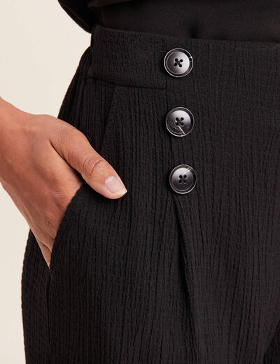 Pantalon flou noir femme