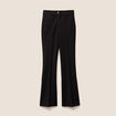 Pantalon bootcut maille milano noir femme