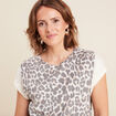 Pull sans manches ecru femme