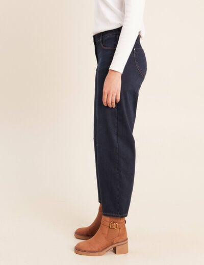 Pantalon magique coupe barrel l'Unique denim blue black femme