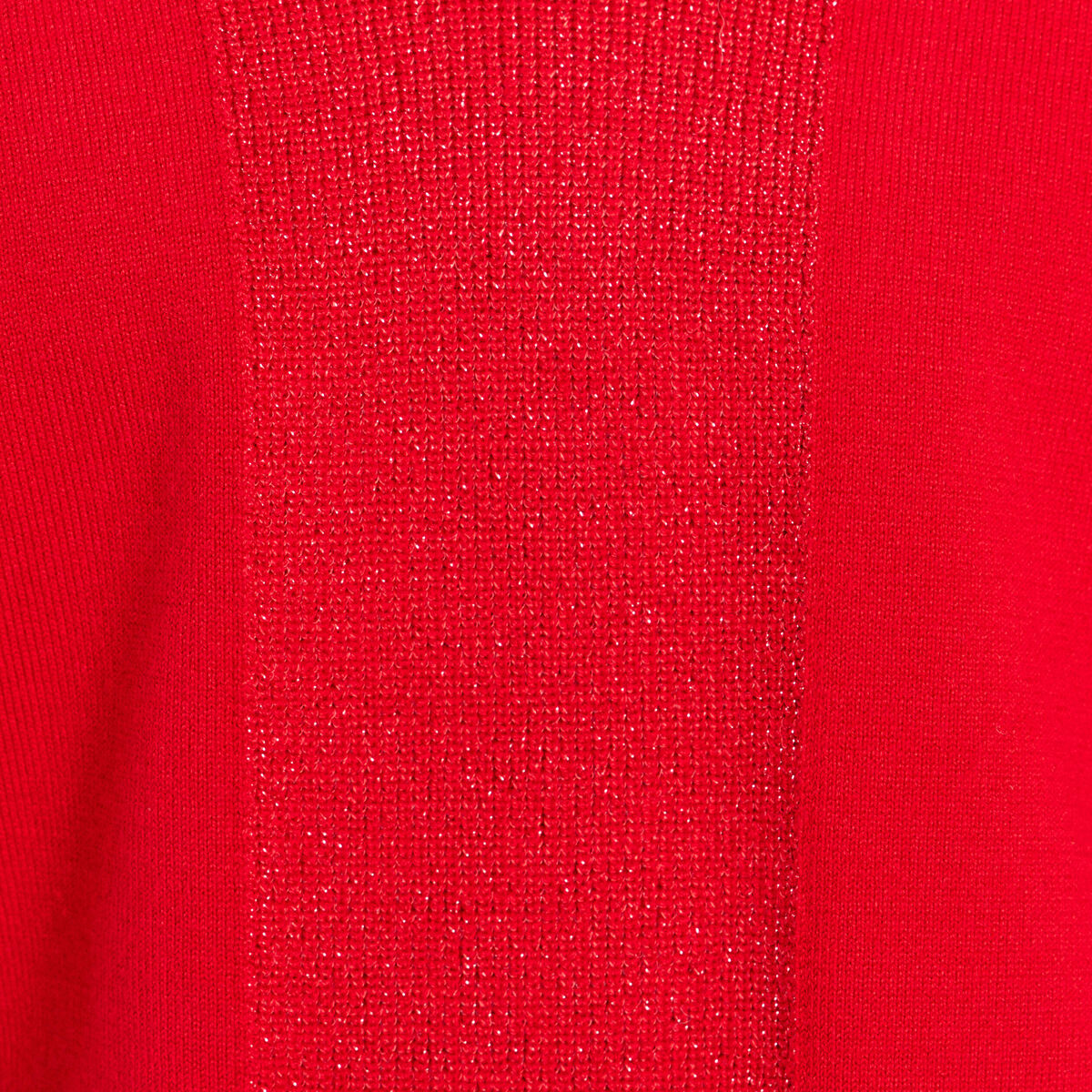 Pull manches longues rouge femme