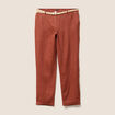 Pantalon flou ceinturé marron foncé femme