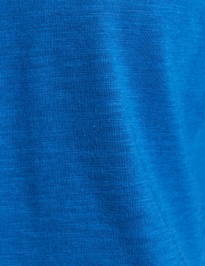 T-shirt manches courtes bleu femme