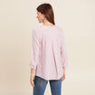 blouse fluide manches 3/4 bordeaux femme