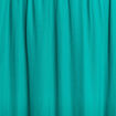 Robe longue évasée satin bleu turquoise femme