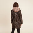 Manteau 2 en 1 droit doubl&eacute; creme femme