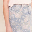 Jupe droite en jean taille standard rose femme