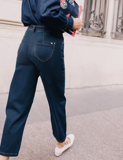 Pantalon magique l'unique denim blue black femme