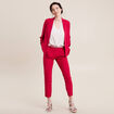 Veste droite fluide rose cerise femme