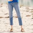 Jean droit 7/8ème denim stone femme