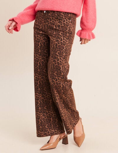Jean marron femme