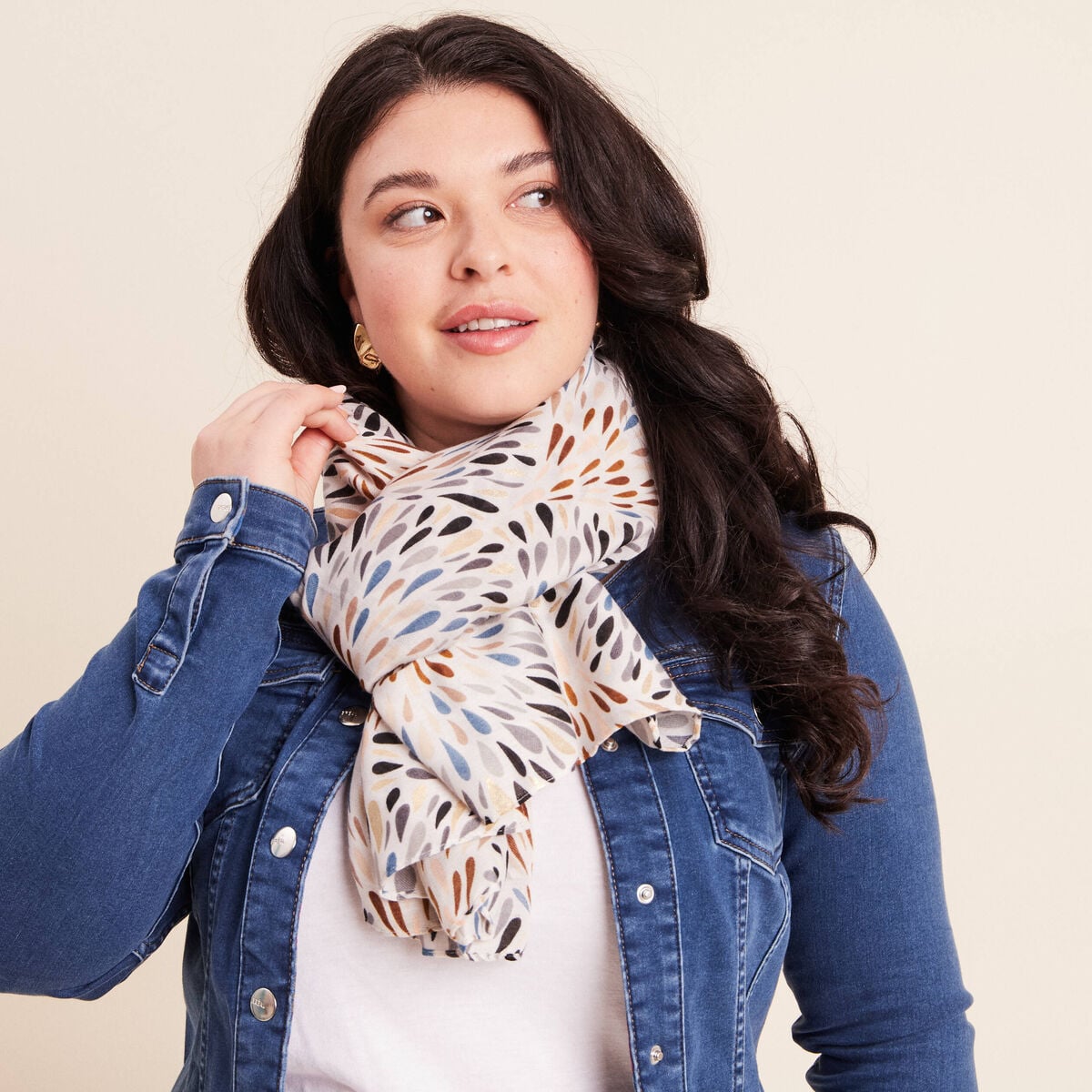 &Eacute;tole multicolore femme
