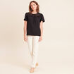 T-shirt manches courtes noir femme