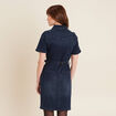 Robe ajustée en jean denim brut femme