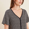 T-shirt manches courtes noir femme