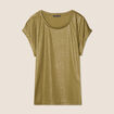 T-shirt manches courtes vert kaki femme