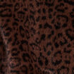 Veste col montant doubl&eacute;e marron femme