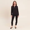 Chemise manches longues noir femme