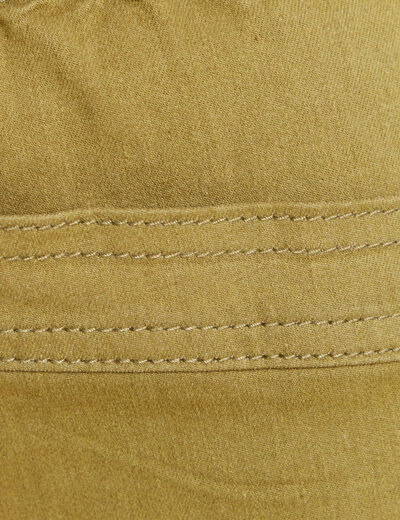 Pantalon coupe mom 7/8&egrave;me vert kaki femme