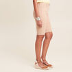 Bermuda ajusté ceinturé beige femme