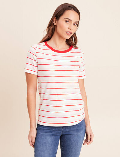T-shirt manches courtes rose femme