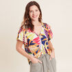 T-shirt manches courtes multicolore femme