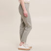 Pantalon flou ceinturé vert clair femme