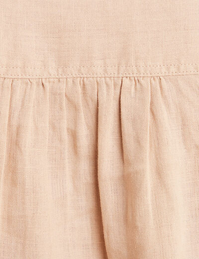 Chemise manches 3/4 sable femme