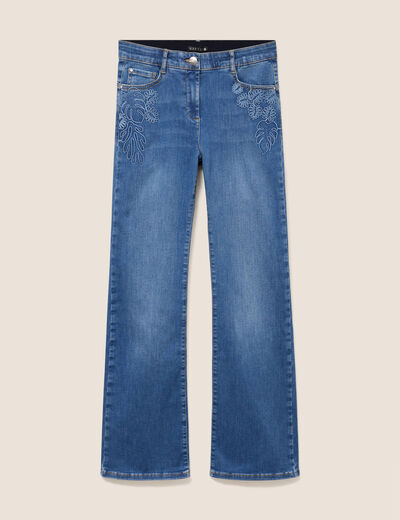 Jean magique L'Unique coupe bootcut denim stone femme