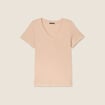 T-shirt manches courtes sable femme