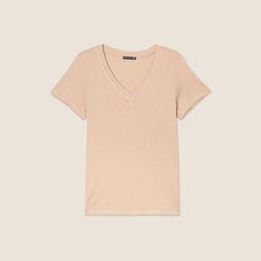T-shirt manches courtes sable femme