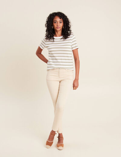 T-shirt manches courtes vert femme
