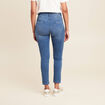 Jean coupe ajust&eacute;e 7/8&egrave;me taille haute denim double stone femme