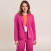 Veste tailleur cintrée rose fushia femme
