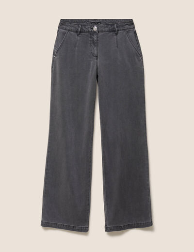 Jean denim gris femme