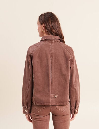 Veste ample marron femme