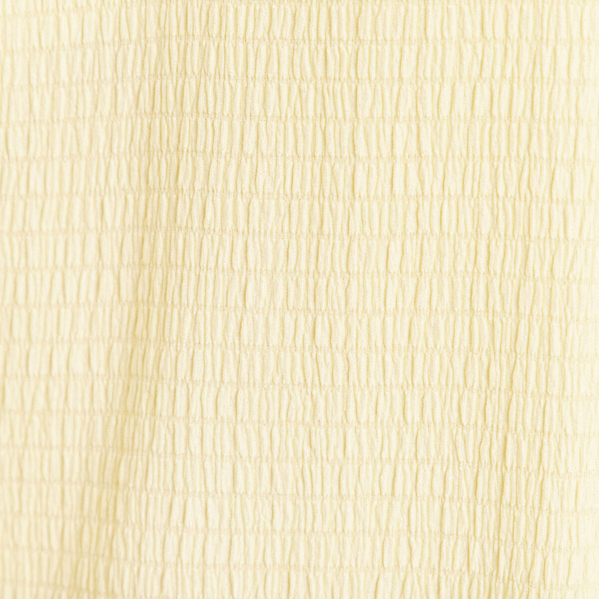 Blouse col v manches coudes jaune pastel femme