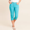 Pantacourt magique Le L&eacute;ger coupe droite vert turquoise femme