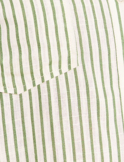 Chemise manches courtes blanc femme