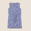 Robe droite ceinturée bleu foncé femme
