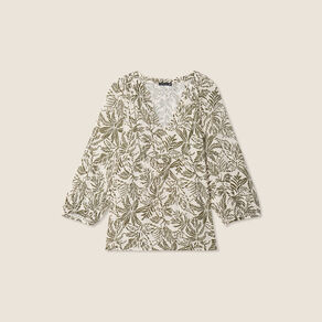 Blouse manches 3/4 ecru femme