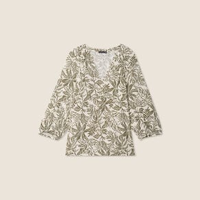 blouse manches 34 ecru femme Blouse manches 3/4 ecru femme