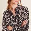 Blouse manches longues marron clair femme