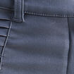 Pantalon enduit ajust&eacute; taille bascul&eacute;e bleu fonc&eacute; femme