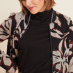 Blouson zippé réversible marron clair femme