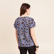 T-shirt manches courtes bleu femme