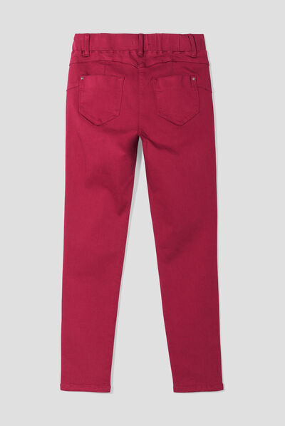 Tregging taille standard rouge foncé femme